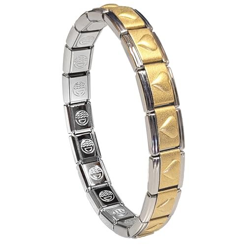 【Special】80-90's Italy Torsade Bracelet Buy Dolceoro Satin Raised Gold Heart Starter Italian Charm 18